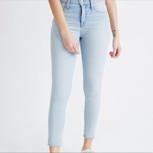 Madewell Petite 9" Mid-Rise Skinny Crop Jeans in Coolmax® Denim Edition Size 26